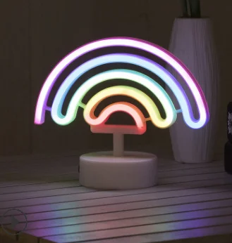 Neoninis ženklas USB led dekoracija vienaragis Flamingo lempa mėnulio vaivorykštė namų vaikas kambarys naktiniai nakties šviesos dekoras, šviesos, vaikams