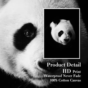 Juoda Gyvūnų Panda Liūtas, Tigras Šiaurės Plakatų Galerija Sienos Meno Apdailos Nuotrauką Drobė Spausdinti Tapybos Namų Dekoro Kambarį