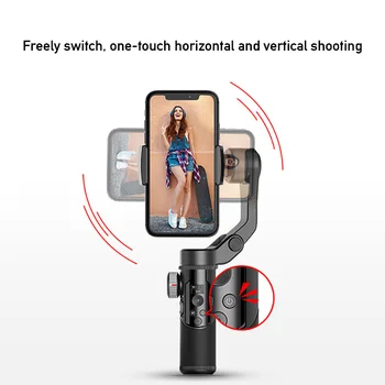 AOCHUAN Išmanųjį telefoną Trikojo Selfie Stick SMART XR S1 3-Ašis Nešiojamą Gimbal Stabilizatorius 