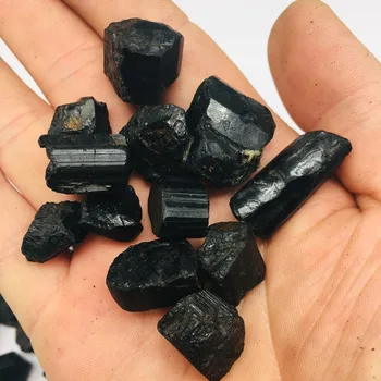 50g karšto pardavimo Natūralių mineralinių kristalų Juodas Turmalinas Schorl Reiki Gydymo Energija Gydymo Akmuo surinkimo