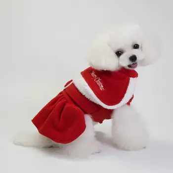 2018 Cosplay Šuo Audiniu Nustatyti Kalėdų Šuo Striukė Šilta Santa Claus Žiemos Kalėdų Smulkaus Ir Vidutinio Šuns Žiemą Audiniai Reikmenys