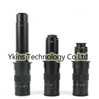 Reguliuojamas 10X-120X 10X -180X 10X - 300X C-mount Objektyvas 0.7 X~4,5 X Išdidinimo CCD CMOS Pramonės Mikroskopo Vaizdo Kamera