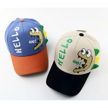 Doit 2020 m. Vaikų Beisbolo kepuraitę vasaros Hip-Hop Mielas animacinių filmų mažai dinozaurų vaikams, Skrybėlės Berniukas Mergaičių kepurės Kepurės snapback gorras