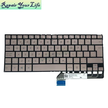 SF klaviatūros ASUS ZenBook Apversti UX360 UX360CA-AH51T UX360CA-DBM2T Kanados kalbos aukso su apšvietimu, Varžtų komplektas 0KNB0-2626CB00