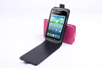 Prabangus odinis dėklas, skirtas Samsung Galaxy Xcover 2 S7710 flip cover būsto Samsung Xcover2 S 7710 Mobilųjį telefoną atvejais apima