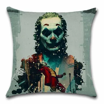Liūdna Joker filmą pagalvėlė padengti Dekoro biuro Kėdė, sofa Dekoratyvinis užvalkalas Namo, namą, kambarį, draugas, dovana,