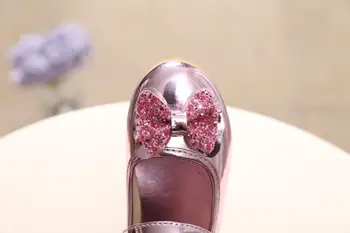 Ins Mados Karšto pardavimo Studentai šokį batai Vaikams Mergina blizgučiais lankas vaikams, batai princesė bowknot batai XZ19084