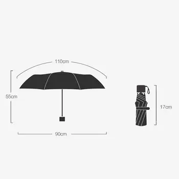 Apsauga nuo dulkių Anti-UV Skėtis Titano Sidabrinė Apsaugos Saugojimo Lietingą Dieną skėtį nuo saulės, Skėtis, Skėtis Sudėti Kiemas Priedai