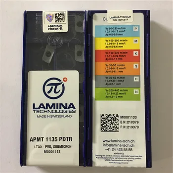 APMT1135PDTR 30 Originalus LAMINA karbido įterpti su geriausios kokybės 10vnt/lot nemokamas pristatymas