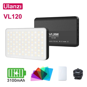 Ulanzi VIJIM VL120 DSLR Kamera, LED Vaizdo Šviesos, Su Šaltu Batų Filtras Vlog Užpildyti Šviesos-Kameros Fotografijos Studijoje Šviesos