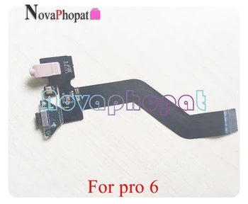 Novaphopat Geriausias Meizu Pro 6 pro6 Micro USB Įkroviklio Įkrovimo lizdas Jungtis, Ausinių Lizdas Flex Kabelis, Mikrofonas Mikrofonas + Stebėti