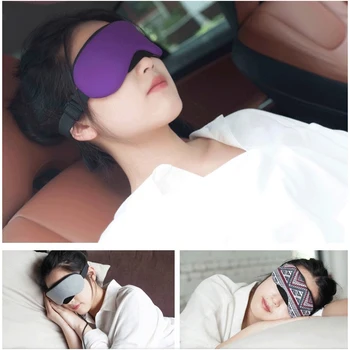 Temperatūros kontrolės, šilumos, garo akių kaukė USB juoda ratlankio akių dėklas moterų miego šilumos pleistras