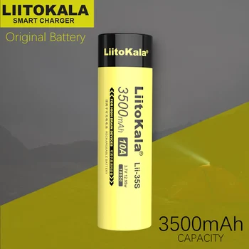 1-20PCS LiitoKala Lii-35S Naujus 18650 Battery3.7V Li-ion 3500mAh ličio baterija didelės drenažo įrenginius.