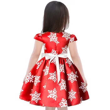 Kalėdų Gana Mergaičių Suknelė Mielas Gėlių Spausdinti Gėlių Vaikai Suknelė Baby Girl Drabužiai Princesė Suknelės karnavalas kostiumas kalėdų
