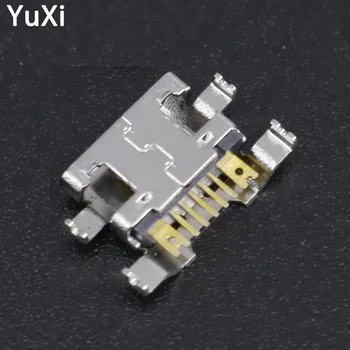 YuXi 100vnt Micro 7Pin USB Lizdas, Krovimo Lizdas Uosto Plug power Doko Jungtis LG K4 K10 M160 K8 M200N K520 K580 K500N