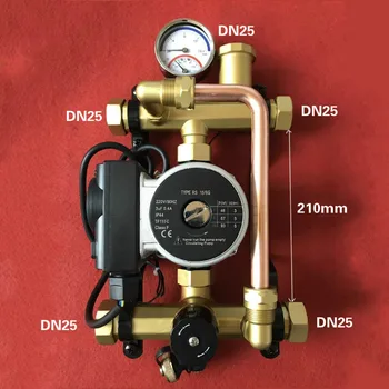 Vandens cirkuliaciniai siurbliai maišymo vožtuvas, vandens armatūra, grindų šildymo termostatiniai kontrolės vertė DN25 su 7A/220V terminė pavara