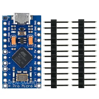 Pro Mikro modulis Mini leonardo valdybos Maža Atmega32U4 Vystymo Lenta su Micro USB jungtis Arduino Leonardo