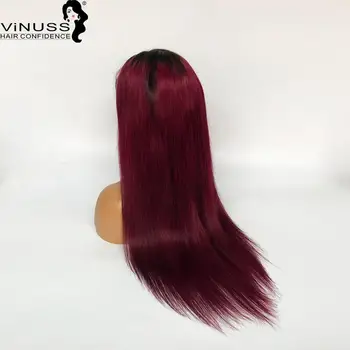 13x6 Nėriniai Priekiniai Žmogaus Plaukų Perukai Ombre 1B/99J Moterų Peru Remy Plaukai Giliai Atsiskyrimas Prieš Nupeštos Valsčiaus Ilgi Plaukai