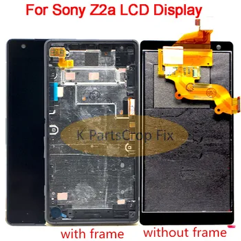 Nauja 5.0 colių Sony Xperia Z2a Z2 LCD Ekranas Jutiklinis Ekranas skaitmeninis keitiklis Asamblėjos Pakeitimo 