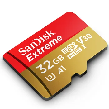 SanDisk Extreme Nemokamas Pristatymas Micro SD Kortelės U3 A2 Atminties Kortelė 32GB 64GB 128GB 256 GB TF Kortele Fotoaparato Drone cartao memoria de