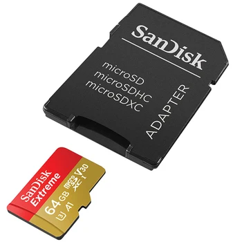 SanDisk Extreme Nemokamas Pristatymas Micro SD Kortelės U3 A2 Atminties Kortelė 32GB 64GB 128GB 256 GB TF Kortele Fotoaparato Drone cartao memoria de
