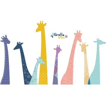 Animacinių filmų Žirafa Didelė Sienų Lipdukai vaikų Darželio Sienų Dekoravimo Lipdukai, Vaikų Kambario, Miegamojo Fone Išdėstymo Namo Tapetai