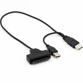 Ecosin2Hot Pardavimo USB 2.0 SATA 7+22Pin USB 2.0 Adapteris, Laidas 2,5 HDD Nešiojamas Kietajame Diske 17mar22