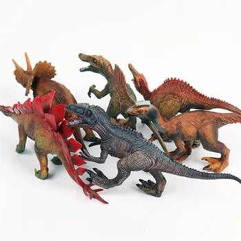 12Pcs/set didelio Dydžio Dinozaurų Juros periodo Laukinių Gyvenimo Modelį, Žaislų Rinkinys Veiksmų Skaičius, Dinozaurų Vaikų Imitavimo Žaislai mergaitėms Dovanų