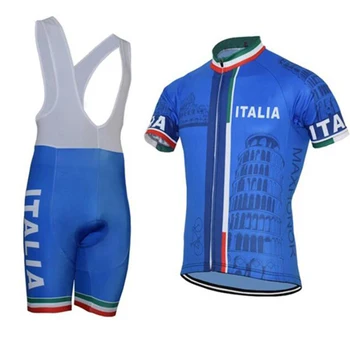 KARŠTO 6xl dviračių italų dviračių megztiniai rinkinys vyrams trumpomis rankovėmis pro bike nešioti jersey nustatyti, šortai, kombinezonai su antkrūtiniais Gelio Padas mėlyna Dviračių drabužiai