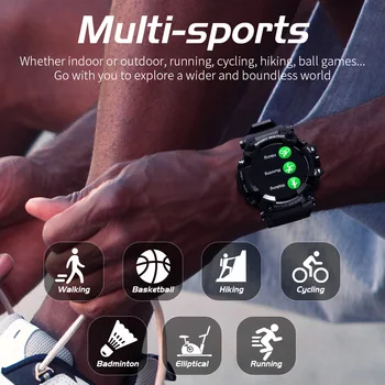 Lokmat Ataka 2020 M. Visiškai Jutiklinis Ekranas Fitness Tracker Vyrų Ir Moterų Smart Watch Širdies Ritmo Monitorius Smartwatch