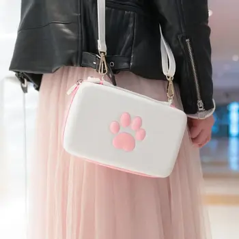 Mielas Katės Letena Saugojimo Krepšys Įjungti / Perjungti Lite Nešiojamų Kelionių Sunkiai Shell lagaminas su Vieno Peties Dirželis