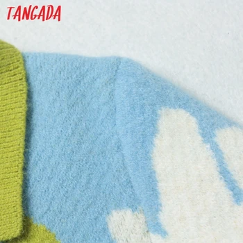 Tangada Moterims, Elegantiškas, Aukštos Kokybės Medis Trumpas Megztinis Vintage Megztinis Lady Pavasario Megzti Megztinis Kailis LK5