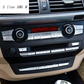 Automobilio Stilius Oro Kondicionierius CD pulto Mygtukas China Apdaila Padengti Apdailos Lipdukai BMW X5 X6 E70 
