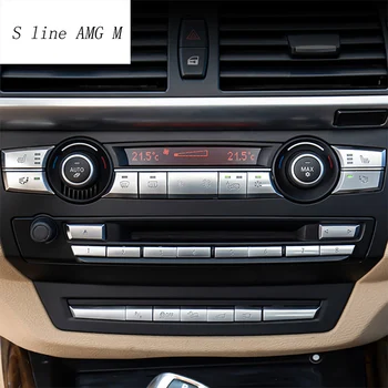 Automobilio Stilius Oro Kondicionierius CD pulto Mygtukas China Apdaila Padengti Apdailos Lipdukai BMW X5 X6 E70 