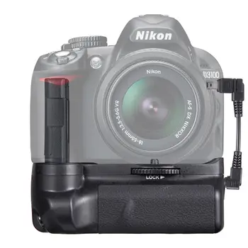 JINTU Vertikalus Battery Grip +2x Iššifruoti EN-EL14 Įkrauti Bateriją Nikon D3100 D3200 D3300 DSLR