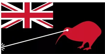 90x150cm Naujosios Zelandijos vėliava su kivi reklama