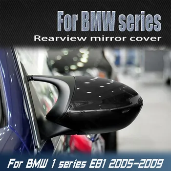 Automobilių Aukštos Kokybės Šalutinį M Stiliaus Blizgus Juodas Pakeitimas galinio vaizdo Veidrodis Padengti Dangteliai, BMW 1 Serijos, E81 2005 m. 2006 m. 2007 m. 2008 m. 2009 m.
