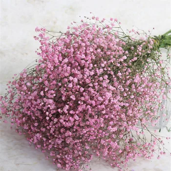 7 Spalvų nekilnojamojo touch gėlės, vestuvių nuotakos puokštė natūralių džiovintų kūdikių kvėpavimas gėlių puokštės