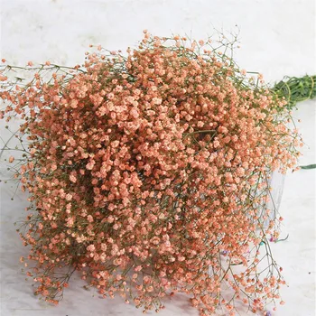 7 Spalvų nekilnojamojo touch gėlės, vestuvių nuotakos puokštė natūralių džiovintų kūdikių kvėpavimas gėlių puokštės
