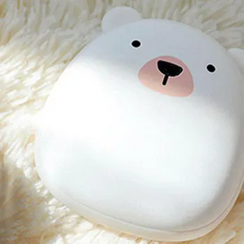 Mielas Animacinių filmų Žiemos Mini Vertus Šilčiau Polar Bear USB Įkrovimo 4000mAh Galia Bankas Rankas Šilčiau Greitai Šildymo Prietaisas