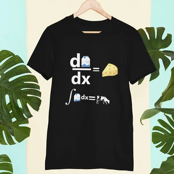 Pieno skirtumas Sūris marškinėliai Karvė Juokingas Mokslas Matematika Camiseta Atvirkštinis Skaičiavimas Pieno, Karvės Marškinėlius EU Dydis