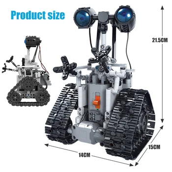408PCS Miestas Kūrybos RC Robotas Elektrinės Blokai įrangos pardavimas, biuro įrangos Nuotolinio Valdymo Protingas Robotas Plytų Žaislai Vaikams