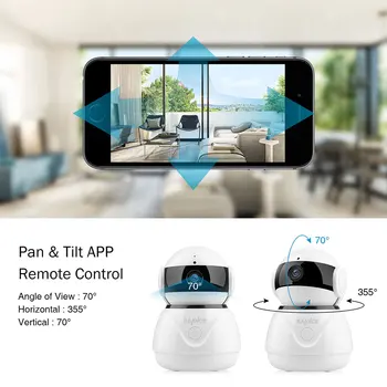 SANNCE 2MP, Stebėjimo Kameros 1080P Belaidžio Namų Saugumo IP Kamera, Smart WiFi Kūdikio stebėjimo HD Mini VAIZDO Naktinio Matymo IR Supjaustyti