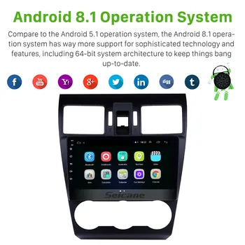 Seicane 9 colių 2din HD Touchscreen, GPS audio Stereo Subaru XR Forester Impreza 2013 Android 8.1 automobilio multimedia player