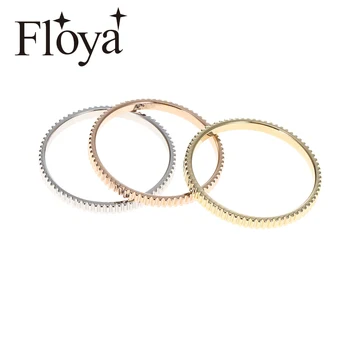 Floya Suktuko Pavaros Vidinės Žiedai Išleidimo Vario Moterų Nerūdijančio Plieno Pagrindo Priedų Derinys Keičiamos Žiedas Bague