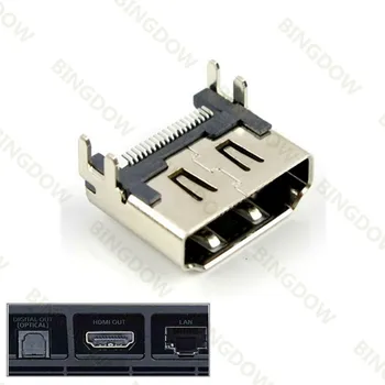 100VNT Naujas HDMI Lizdas Uosto HDMI suderinamus Sąsajos Jungties Lizdas Sony Playstation 4 Riebalų PS4 Valdytojas