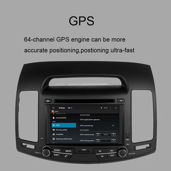 Android 9.0 Autoradio garso multimedijos kompiuterį, planšetinį kompiuterį su 4G Lte, wifi, skirta Hyundai Elantra 2007-2011 GPS Navigacijos DVD Multimedijos