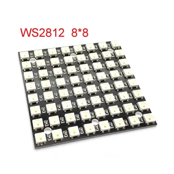 WS2812 LED 5050 RGB 8x8 64 LED Matricos