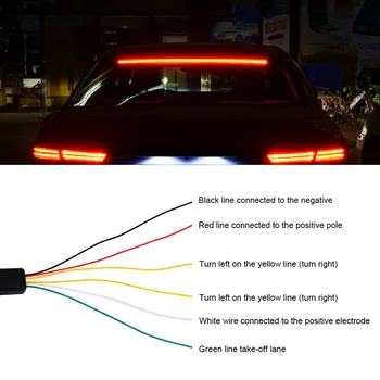 Automobilio LED Stabdžių Žibintas Su Vairavimo Posūkio Signalo Įspėjimo Stop Žibintas, Skirtas Audi R8 A3 A4 A5 A6 A7 A8 Mercedes BENZ W210 W211 W203 W204