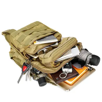 Taktinis Diržas Maišelį Sporto Medžioklės Vyrai Karinis Taktinis Krūtinės Molle Vieno Pečių krepšiai Nailono Balinė Krūtinės Pack Unisex